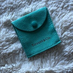 Authentic Tiffany & Co. Teal Jewelry Pouch